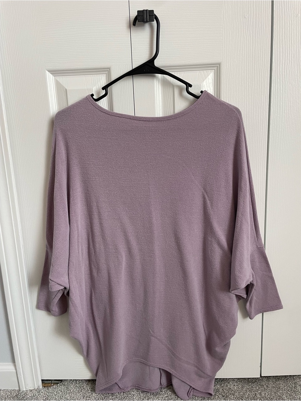 Jolie Lavender Dolman-Sleeve Boatneck Tunic